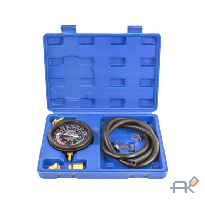 Тестер давления топлива и вакуума в наборе с резьбовыми адаптерами (8пр.) в кейсе (RF-904G4A)